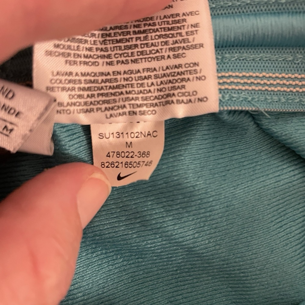 Nike Dri-Fit Women's Running Shorts‎ Sz M Magenta Pink and Aqua/Blue green - Picture 6 of 6